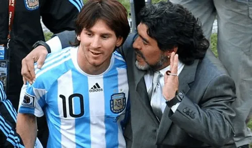 Messi estuvo bajo el orden de Maradona en la selección de Argentina, el 2008-2010. | Foto: EFE