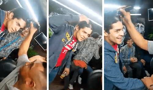 Facebook viral: jóvenes toman en exceso, ingresan a una barbería y ocurre lo peor [VIDEO]