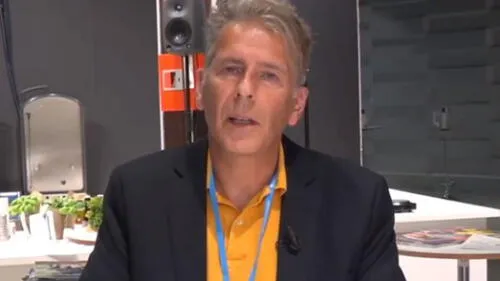 Magnus Soderlund durante la entrevista. Foto: TV4