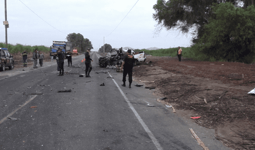 Dos muertos y 5 heridos en choque en distrito de Nepeña [FOTOS]