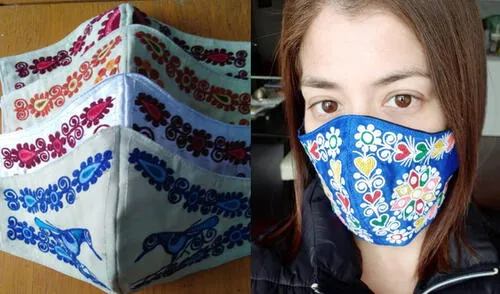 Arequipa: exportan mascarillas con bordados del valle del Colca a Estados Unidos