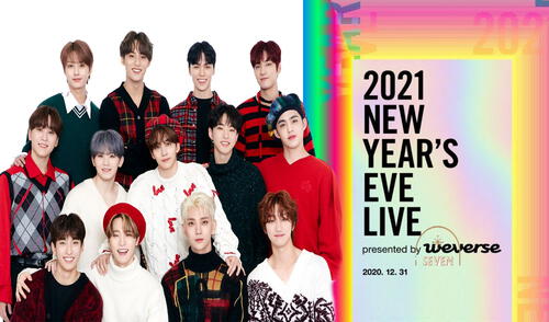 SEVENTEEN, 2021 New year’s eve live de Weverse, lineup