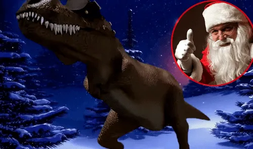 Facebook: dinosaurio del "¡Cállese viejo lesbiano!" se alista para Navidad y canta villancico [VIDEO]