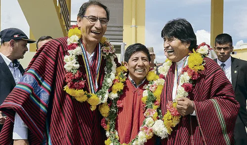 Vizcarra y Evo Morales ven hoy importación de gas boliviano a Perú Vizcarra y Evo Morales ven hoy importación de gas boliviano a Perú