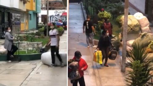 Comerciantes de La Victoria son denunciados por poner en riesgo a sus vecinos. Fotos: Captura.