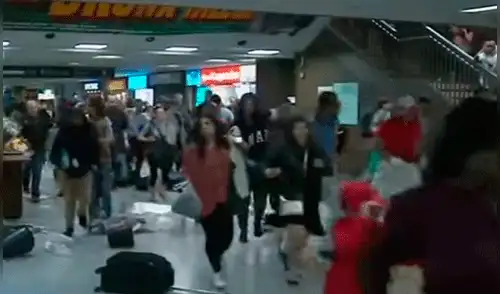 YouTube: falsa alarma genera estampida humana en estación de tren en Nueva York [VIDEO]