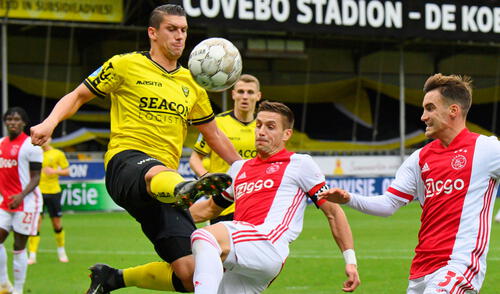 Ajax goleó 13-0 al VVV Venlo en condición de visita por la fecha 6 de la Eredivisie. Foto: EFE Ajax goleó 13-0 al VVV Venlo por la Eredivisie