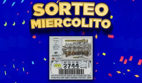 Lotería Nacional de Panamá Sorteo de Oro Miercolito de 11 de enero