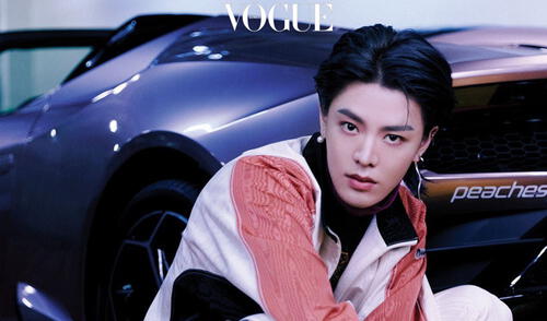 Siete integrantes de NCT, entre ellos Yuta, representan como intérpretes a la canción "Work it". Foto: Vogue