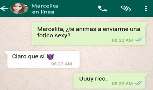 Vía WhatsApp: su amiga le envía esta foto "sexy" y él queda impactado Vía WhatsApp: su amiga le envía esta foto "sexy" y él queda impactado