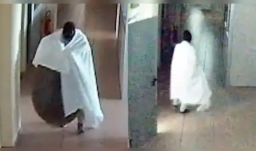 Facebook viral: ladrón vestido como "fantasma" fue captado robando pinturas italianas [VIDEO]