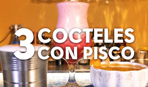 Cocteles con pisco del Bolívar. Buenazo