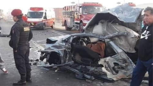La víctima mortal y los heridos más graves iban a bordo del vehículo particular. (Foto: Difusión)