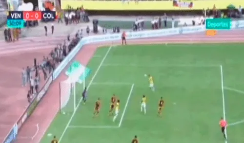 Colombia vs. Venezuela: Falcao estaba solo pero el arquero le quitó el gol de forma increíble [VIDEO]