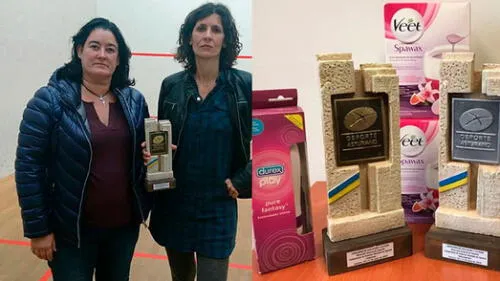 Deportistas ganan campeonato de squash y reciben un juguete sexual como premio Deportistas ganan campeonato de squash y reciben un juguete sexual como premio