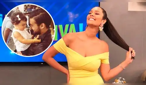 Karen Schwarz recibió sorpresa de Ezio Oliva en estreno de su programa [VIDEO]