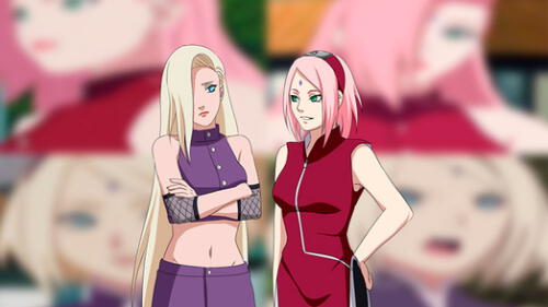 Sakura e Ino han sido amigas desde los inicios del anime de Naruto. Foto: Atamashi Naruto
