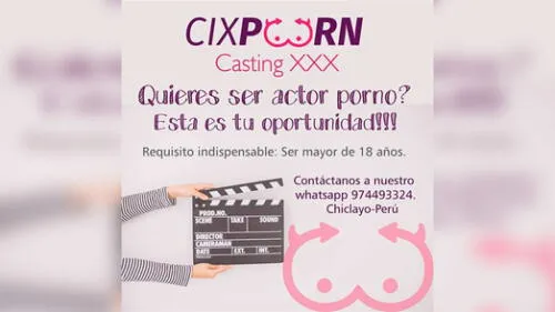 Aparece casting para cine para adultos en Chiclayo y cibernautas se vuelven locos Aparece casting para cine para adultos en Chiclayo y cibernautas se vuelven locos