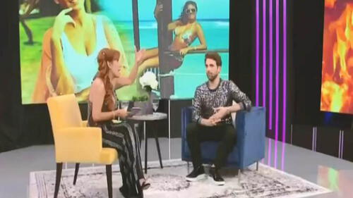 Magaly y 'Peluchín'. Foto: captura