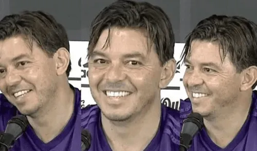 Marcelo Gallardo tuvo un divertido momento con periodista previo al Superclásico Marcelo Gallardo tuvo un divertido momento con periodista previo al Superclásico