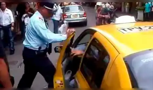 Facebook viral: Iracundo hombre invitó a taxista a pelear, pero le tiró gas pimienta [VIDEO]