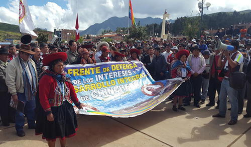 Chinchero inicia huelga pidiendo construcción del aeropuerto