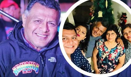 Walther Lozada junto a su esposa Nancy Pilar Silupú y sus tres hijos. Foto: composición LR/Walther Lozada/Facebook