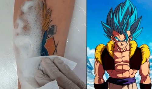Facebook viral: se hace tatuaje ‘ultra realista’ de Gogeta y fans de Dragon Ball Super se emocional al verlo