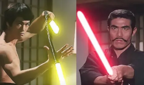 Fanático de Bruce Lee editó el combate del Dragón visto en Fist of Fury para simular una batalla Jedi.
