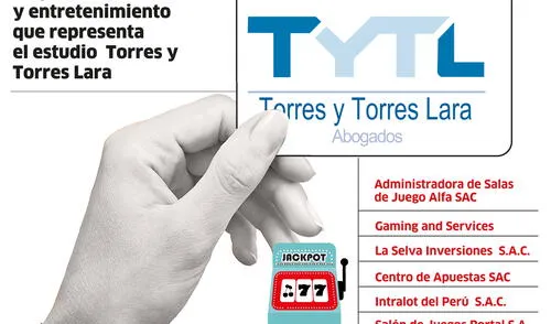 Empresas de casinos y entretenimiento que representa el estudio Torres y Torres Lara [INFOGRAFÍA]