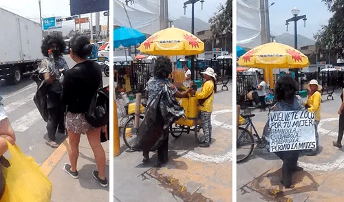 Facebook viral: peruano se disfraza de mendigo para hacer reflexionar por el 'Día de la Mujer' [VIDEO]