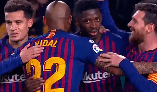 Barcelona vs Levante: Dembélé anota doblete en menos de dos minutos [VIDEO]