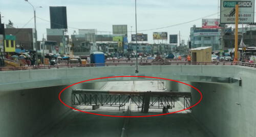 Arequipa: Tubería de desagüe obstaculiza bypass del óvalo de los Bomberos