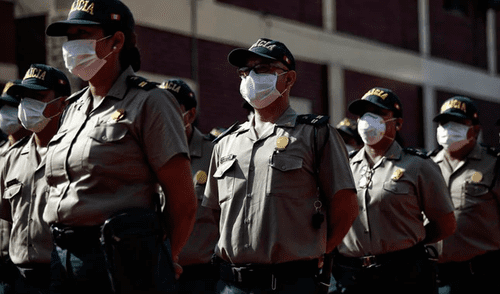 20 policías han fallecido por COVID-19 y casi 2.000 se encuentran infectados