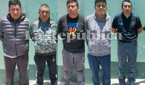 Arequipa. uno de los detenidos ya había sido capturado por un robo en el año 2017.