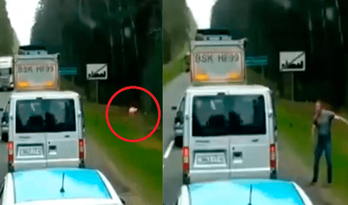 Facebook: Hombre musculoso le da su 'merecido' a un sujeto que tiró basura en la calle [VIDEO]