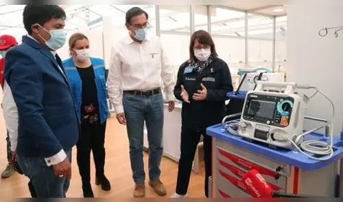 Arequipa: el Hospital Temporal Cerro Juli contará con 200 camas hospitalarias para pacientes COVID-19. / Crédito: Andina