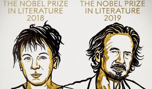Olga Tokarczuk y Peter Handke, premios Nobel de Literatura 2018 y 2019. (Imagen: Niklas Elmehed) Olga Tokarczuk y Peter Handke, premios Nobel de Literatura 2018 y 2019. (Imagen: Niklas Elmehed)