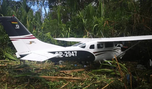 Oxapampa: Hallaron una nave extranjera que iba a trasladar droga