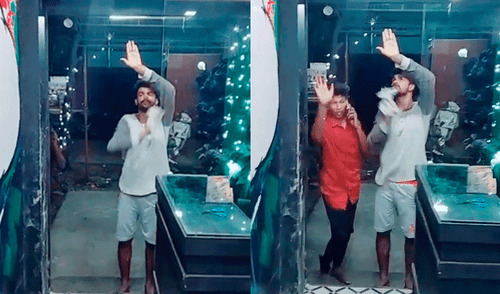 Facebook: finge limpiar puerta de vidrio para jugarle pesada broma a su cliente [VIDEO]