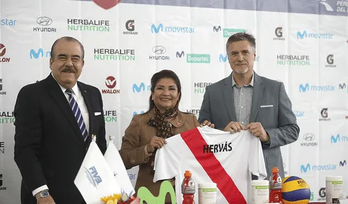 La selección peruana de vóley presentó a Francisco Hervás como su nuevo DT [FOTOS]