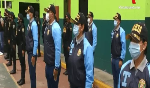 Los nuevos efectivos fueron capacitados y entrenados para ofrecer el servicio de seguridad a la población contra la delincuencia. Foto: Captura Panamericana Tv