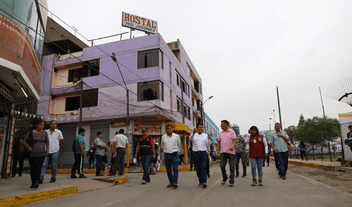 La presencia de agentes de la municipalidad y de la policía es permanente.