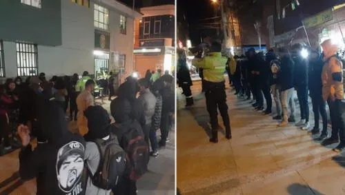 Puno. Policías y soldados sorprendieron a los jóvenes en plena fiesta en Ilave.