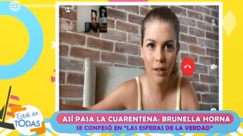 Brunella Horna. Fuente: América TV Brunella Horna. Fuente: América TV