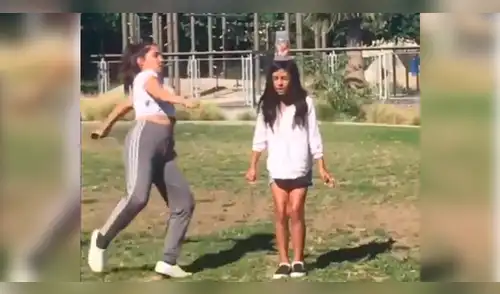 Facebook: Joven intenta arriesgada maniobra y su hermana paga las consecuencias [VIDEO]