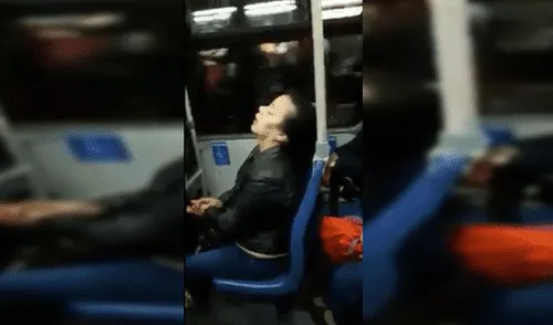 Facebook: Una mujer se duerme en bus y sufre consecuencia inesperada [VIDEO]