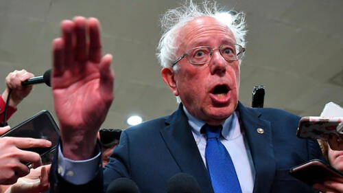 Bernie Sanders suspende campaña presidencial por "molestias en su pecho". Foto: AFP