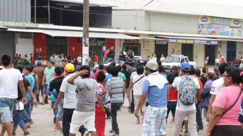 Amago de incendio causa pánico en mercado de Piura