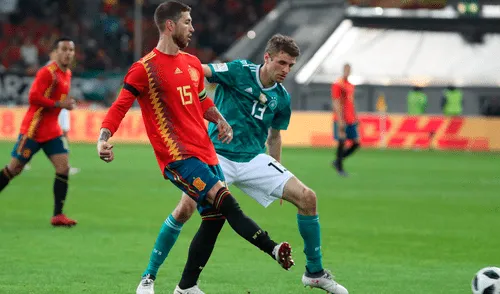 España y Alemania empataron 1-1 en amistoso con goles de Müller y Rodrigo [GOLES Y RESUMEN]
